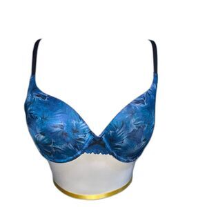 Maidenform Blue Floral Bra 34B